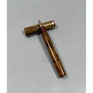 Vintage Waterman Fountain Pen Possibly Lady Patricia Marbled Celluloid Lever